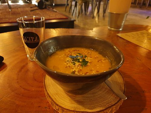 Excellent soup for 2.20€ at Apuro Vegan Bar in Porto