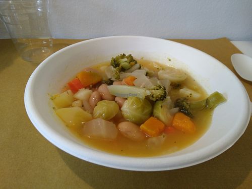 veggie soup at Come a Casa in Milan