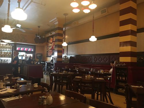 Diner interior  at Nickel Diner in Los Angeles