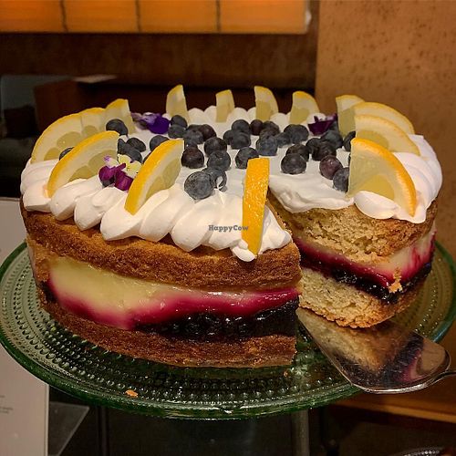 Lemon cake at Klaus K in Helsinki