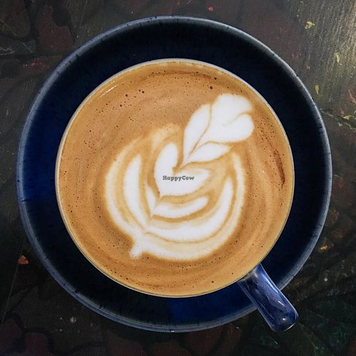 coconut flat white at Willow Grove in Glasgow