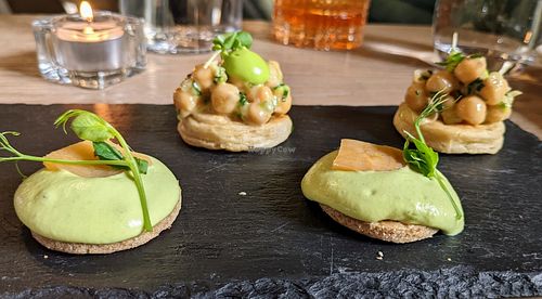 Amuse bouche at L'Orygine in Quebec