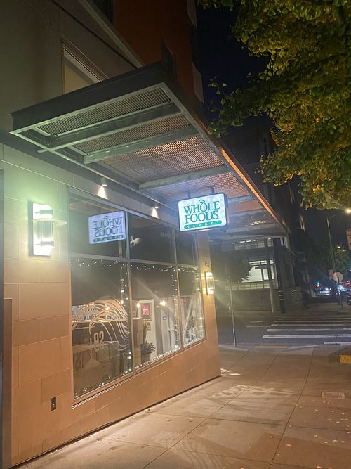 Upon Depature - Street Signage  at Whole Foods Market - Potrero Hill in San Francisco