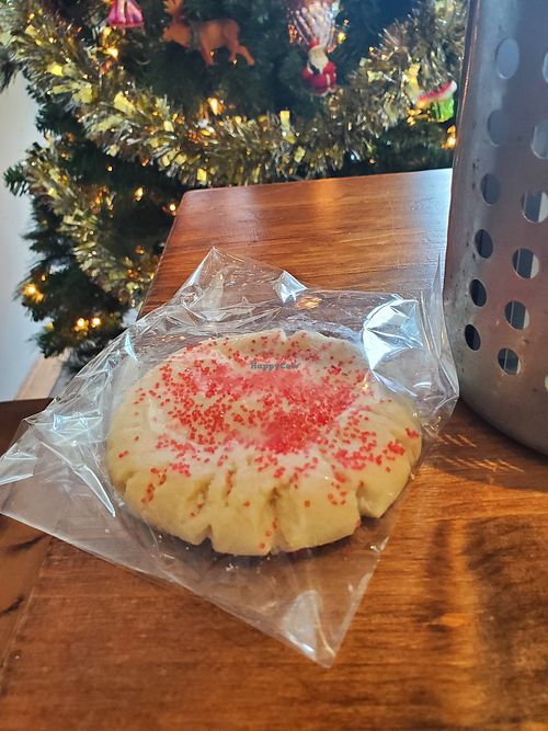 Vegan sugar cookie at Revelations Cafe in Lutz