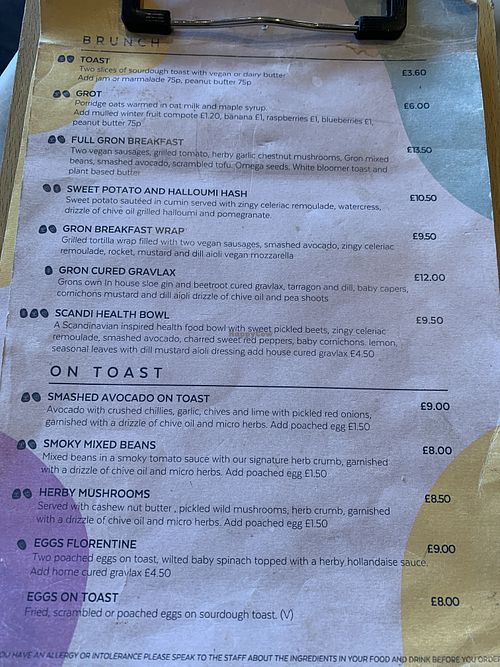   at Grön Kafé in Leeds