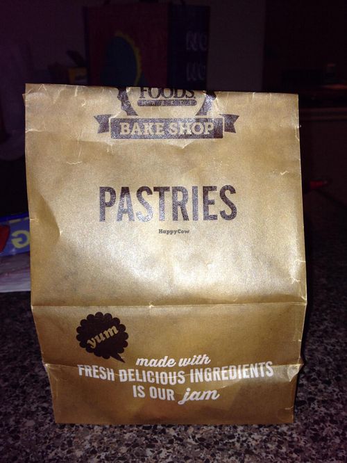 Several fresh vegan pastries available in the case near their coffee station.  at Whole Foods Market - Scottsdale Rd in Phoenix