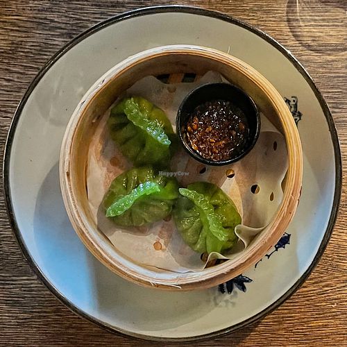 Vegan dumplings at Südøst Asian Crossover in Oslo