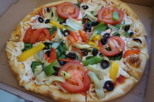 Vegan pizza! at Whole Foods Market in Baton Rouge