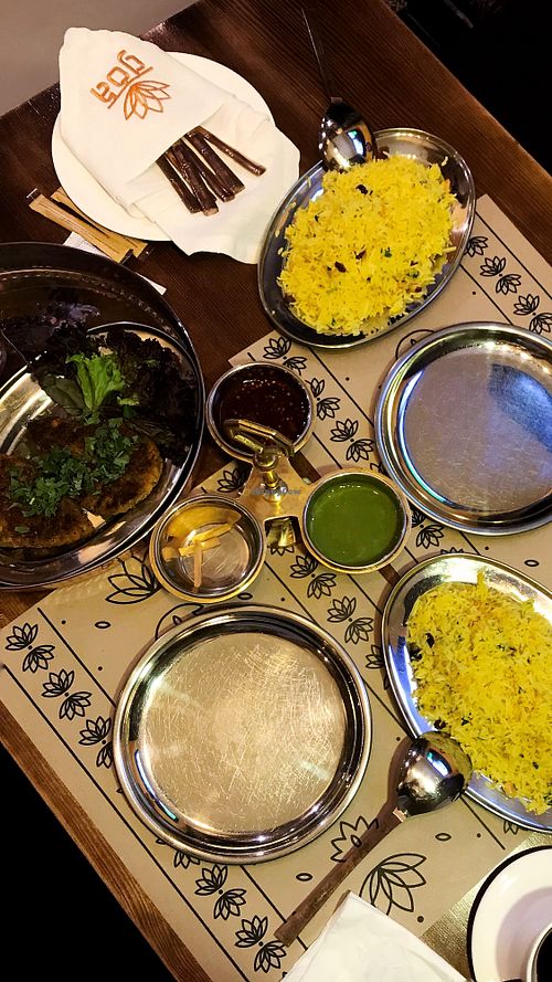 Lemon Rice & Vegetable Cutlets  at Goa Indian Restaurant in Kharkiv