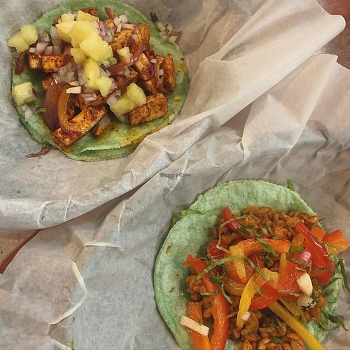 Forastero taco and al pastor taco at Forastero in Chicago