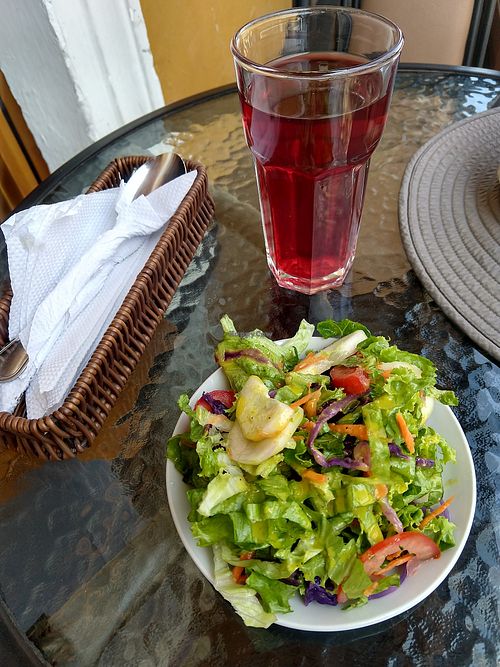 Salad at Prana Vegan in Arequipa