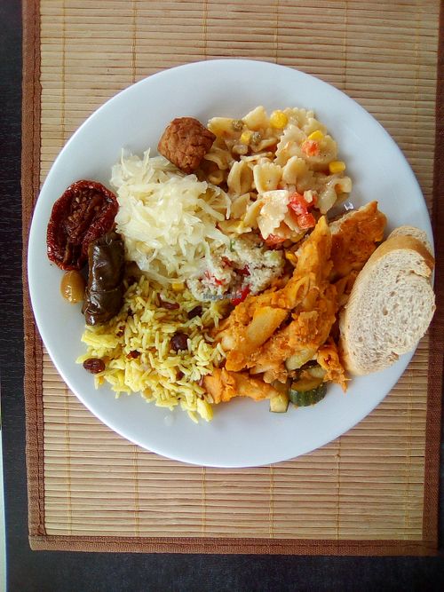 A Salad Bowl at Veganer Mitbring-Brunch in Karlsruhe in Karlsruhe