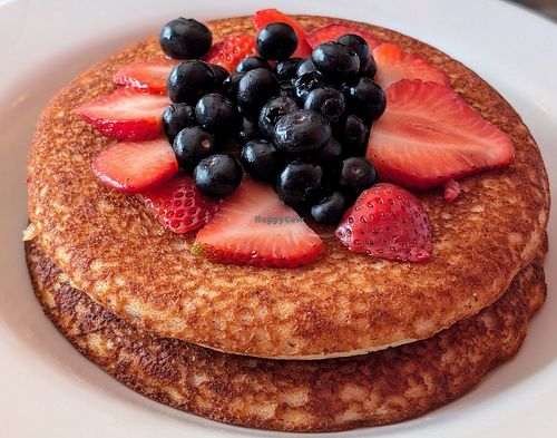 Vegan pancakes at Cafe Berlin in San Juan