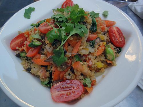 Quinoa salad at Cafe Berlin in San Juan