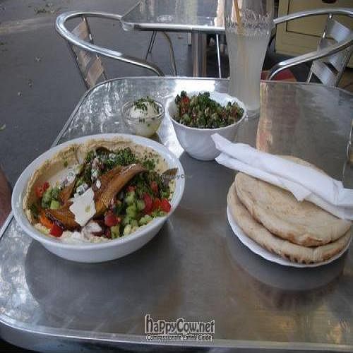 Lunch at Hummus Bar at Hummus Bar Vegetarian in Budapest