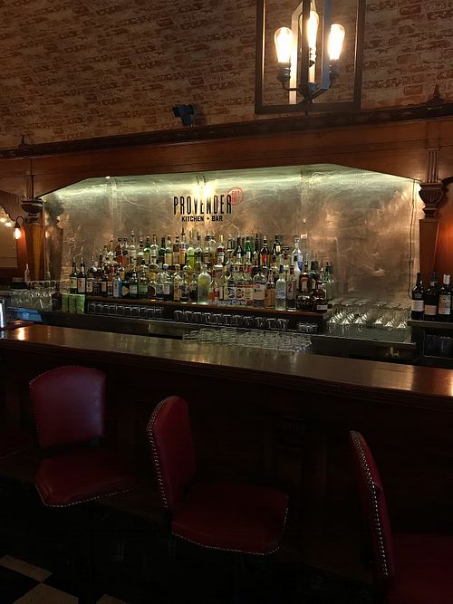 Bar view at Provender Kitchen & Bar in Ellsworth