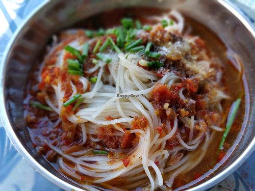 noodle soup at Ma Aye Noodle Shop in Hsipaw