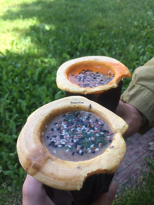 Mushroom and lentil/tomato 🤗 at Soup Culture - Staroievreiska in Lviv