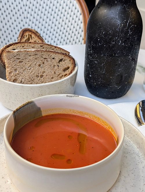 Carrot & beetroot soup at Avit in Athens