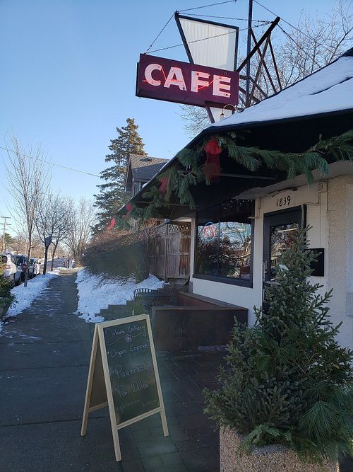 Outside at Dulceria Bakery in Minneapolis