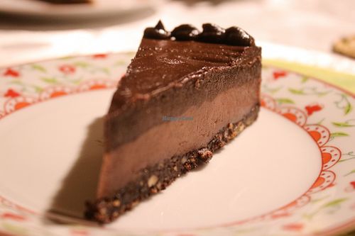 chocolate-sour cherry cake at Ćao Šećeru in Belgrade