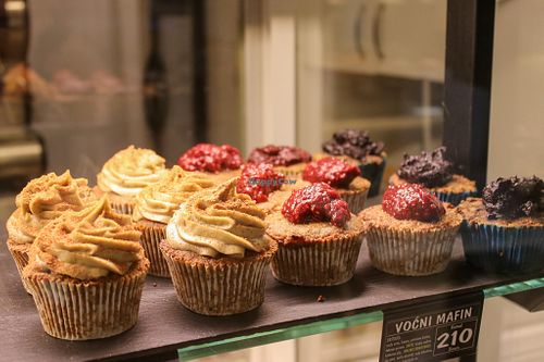 muffins at Ćao Šećeru in Belgrade