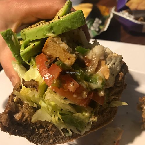 That’s how big a 1/2 tofu hoagie is  at Mellow Mushroom in Fort Myers