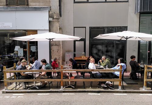 Terrace Seats at la petite graine in Limoges
