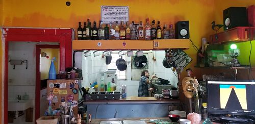 Inside at Rabbit Hole in Haifa