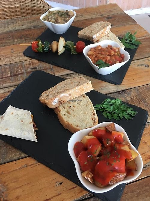 vegan tapas at The Roof Garden in Mojacar