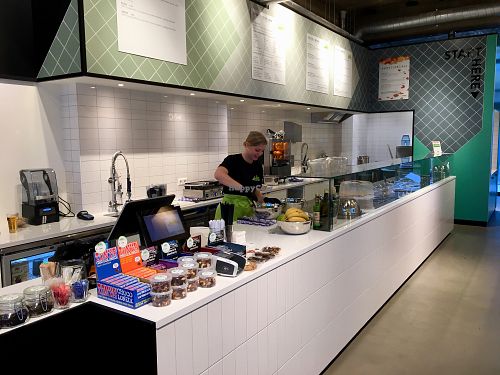 Counter at Urban Salad in Rotterdam