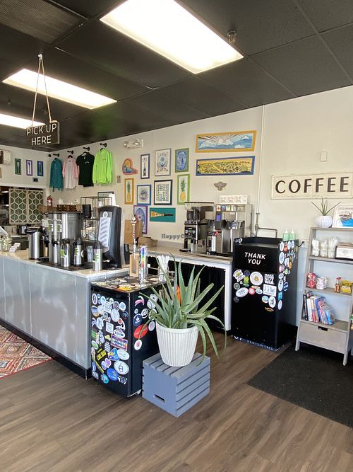 Coffee counter  at Viv's Kitchen in Orleans