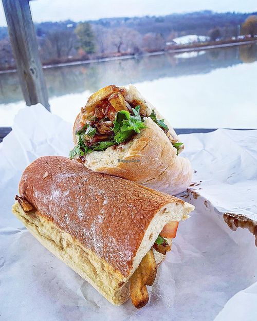 Pgh has eggplant. Sauce is very sweet   at Gorgers in Ithaca