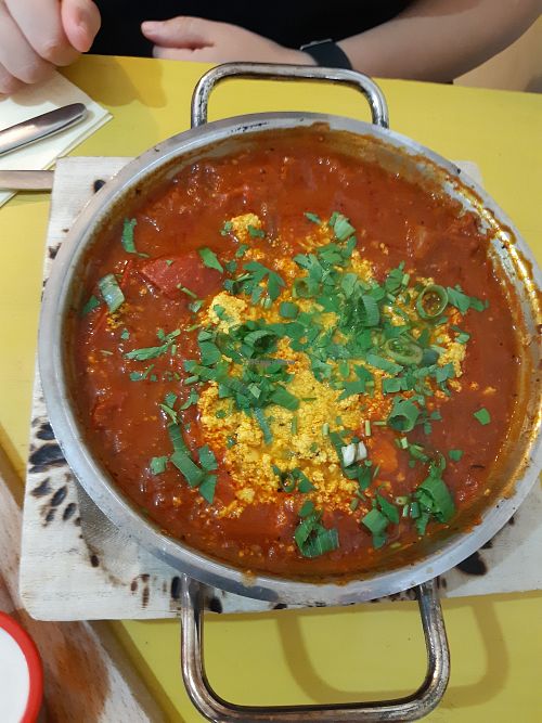Vegan Shakshuka at A Feya Ksuma in Petah Tikva