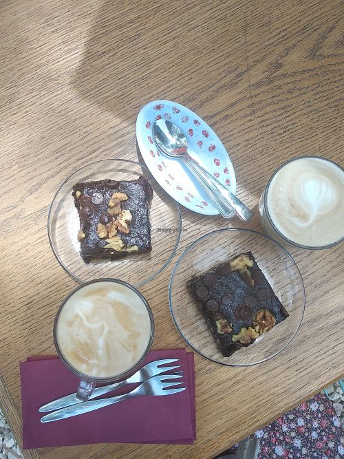 Vegan brownies at A Feya Ksuma in Petah Tikva