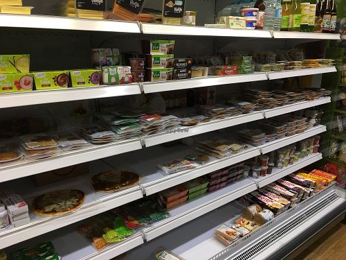 Vegan deli section  at Genciana in Girona