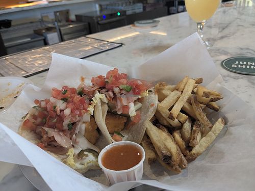 Fish tacos at Modern Times Far West Lounge in Encinitas