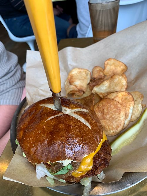 Double Burger at Modern Times Far West Lounge in Encinitas