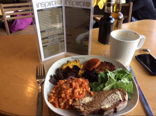 expensive breakfast. they forget my sausage. at InSpiral Lounge in North West London