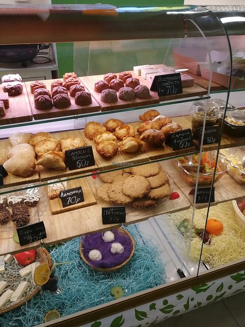 Yummy pastry at Superia in Moscow