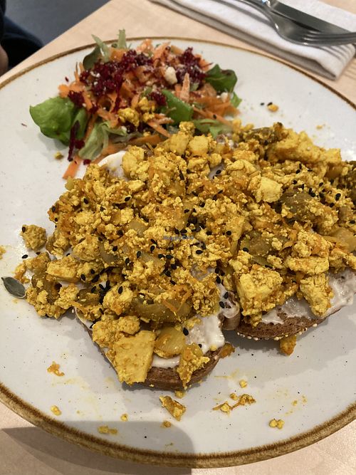 Scrambled tofu   at Sync-Ok in Deventer