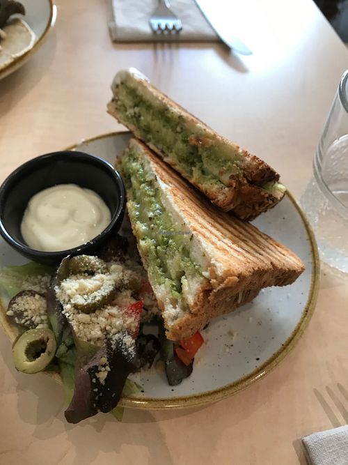 Delicious toastie at Sync-Ok in Deventer