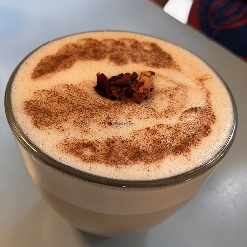 Latte  at Sacred Grounds in Exeter