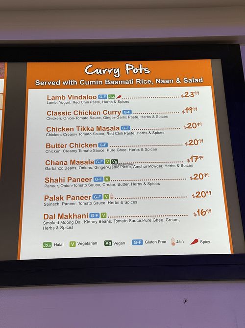 Other Dishes   at Venetian Hotel - Curry Pot in Las Vegas