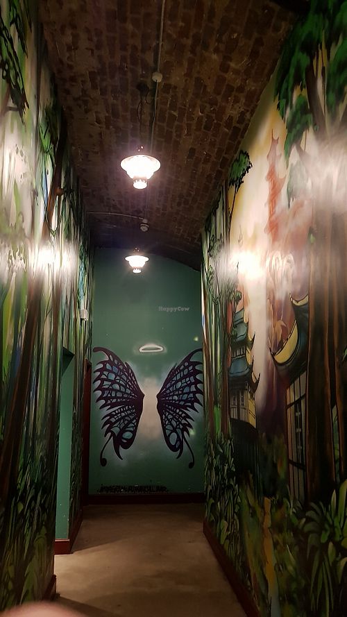 Funky loo corridor at The Meet in South West London