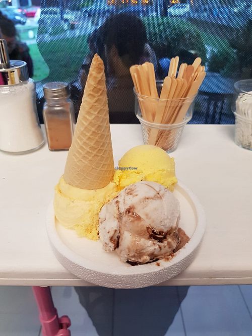 Ice cream at Dolly Helados Veganos in Montevideo