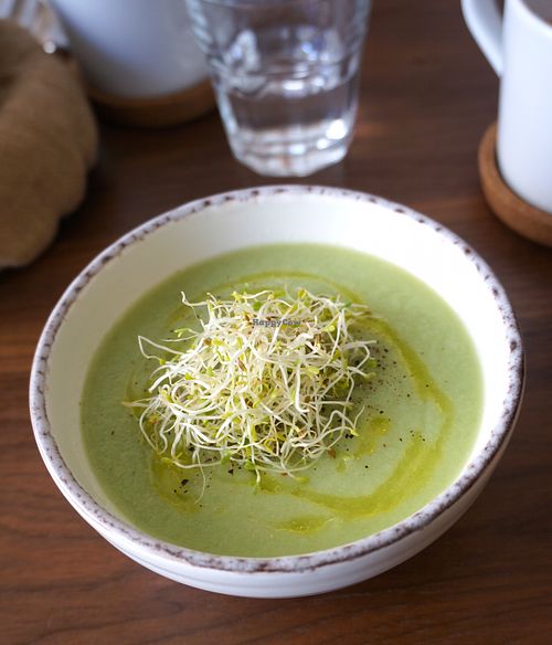 Cucumber gaspacho at Lotus & Cactus in Paris
