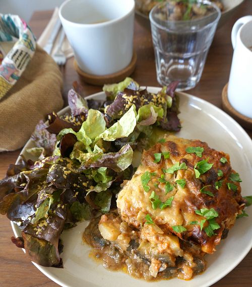 Moussaka at Lotus & Cactus in Paris