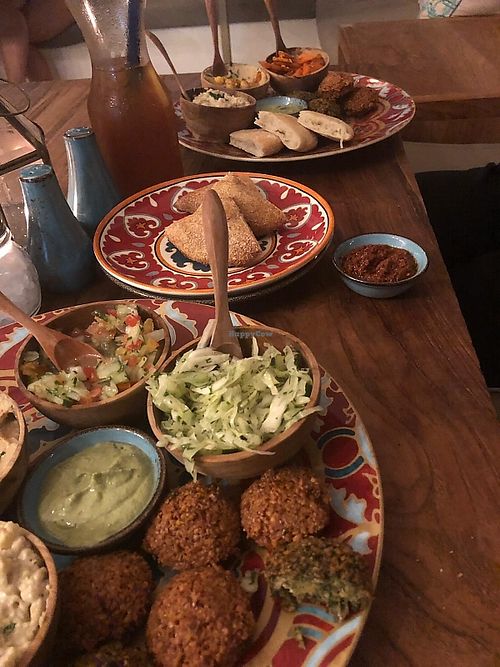 5 Meze Plate at Falafel Temple in Tibubeneng