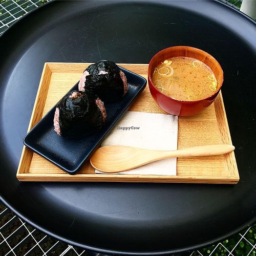 Onigiri and Miso Soup  at Macha-Macha in Berlin